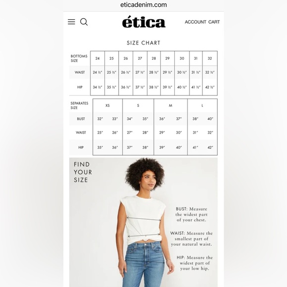 Etica Dark Denim High Rise Jeans - Picture 6 of 8